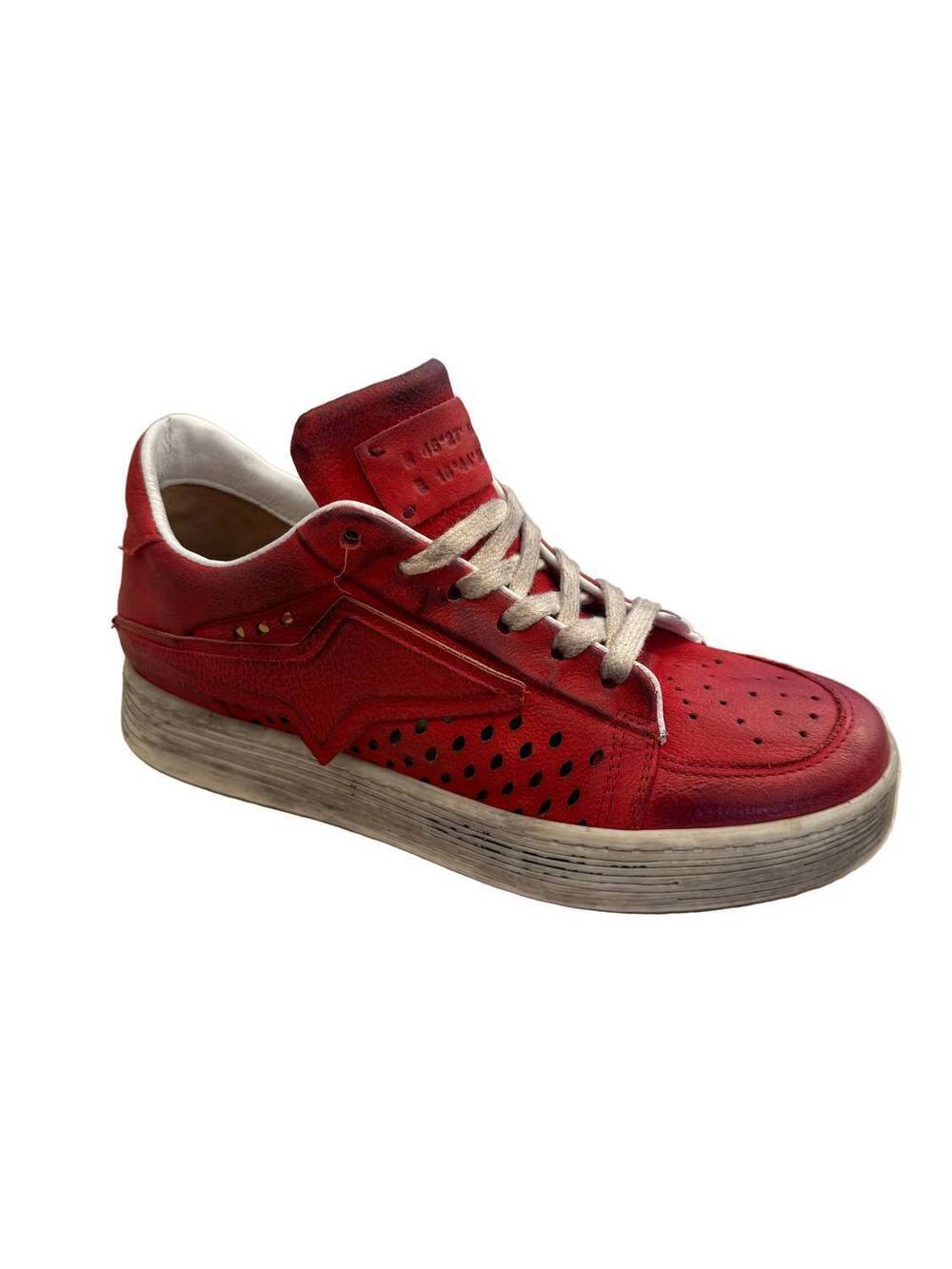 NEW MIZ MOOZ women's adrian lace-up sneakers in red